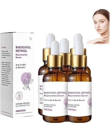 (Best Gifts) Bakuchiol Face Serum - Serum Oil for Reduces Wrinkles - - - 30ml*5PC