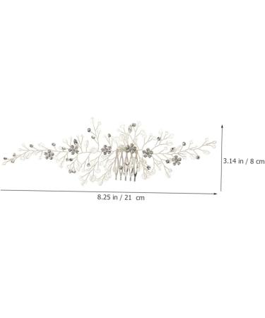 Ipetboom Bride Hair Accessories Piece decorate pearl hair casual vintage sweet crystal accessories Miss comb flowers rhinestones hair accessories headband hair comb hairpin headgear - Buy Online on GoSupps.com