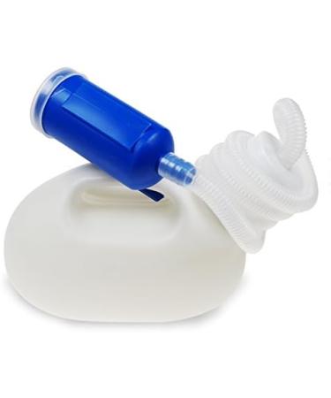 2000ml Portable Men's Urine Bottle with Spill-Proof Urinal System and 51 Long Tube - Buy Online on GoSupps.com