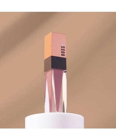 Bossy Cosmetics Vegan Liquid Lipstick | Hydrating & Long Lasting Matte Lipstick | Subtle Deep Pink/Mauve | Paraben & Cruelty Free - Buy Online on GoSupps.com