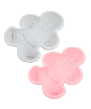 PLAFOPE 2pcs Silicone Mold Candle Molds Roasting Pan Chocolate Molds DIY Mold Cake Mold Soap Baking Supplies