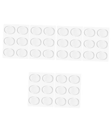 FRCOLOR 18 Pairs Foot Stickers Block Heels for Women Dressy Stair Stickers Self-Adhesive Versatile Heel Stickers Clear Stickers Saline Packets Feet Pu Non-Slip Wear-Resistant Stickers