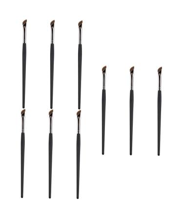 DOITOOL 9 Pcs Eyebrow Brush Makeup Brush Eyeliner Pencil Angled Eyebrow Eye Liner Brush Eye Gel Flat Head