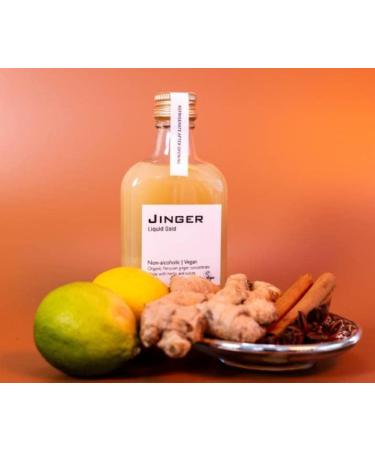 Organic Jinger Liquid Gold - 200ml - Ginger Concentrate - Vegan - Detox - Immune Booster - Ginger Shot - Buy Online on GoSupps.com
