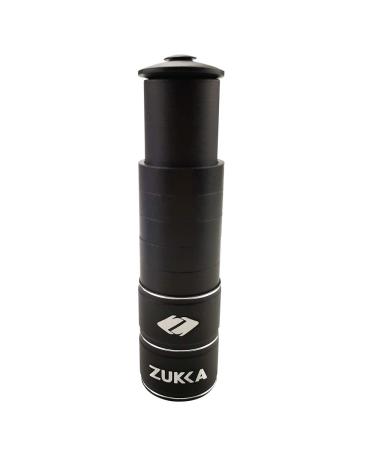 ZUKKA Bike Fork Stem Extender Bicycle Handlebar Stem Riser Adjustable Bike Stem Riser Aluminium Alloy Head Up adapter1-1/8 inches Bike Neck Extender black