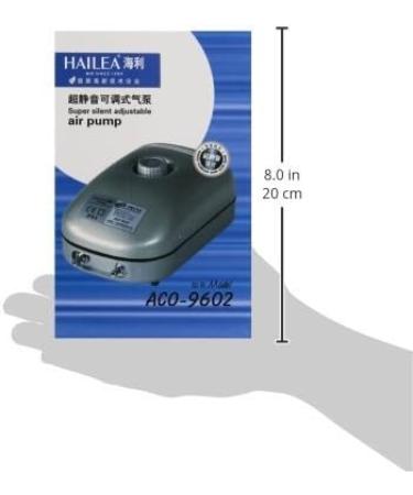 Hailea ACO 9602 Air Pump - 5W 7.2L/M Max Pressure 1.2M | International Shipping Available - Buy Online on GoSupps.com