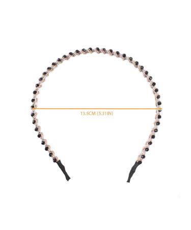 Shop Oenothera 5-Piece Fashion Hair Accessories Set | Rhinestone Elastic Hair Bands & Non-Slip Headbands for Girls - Perfect for Dancing Parties & Everyday Wear (5 Colors Available) - Buy Online on GoSupps.com