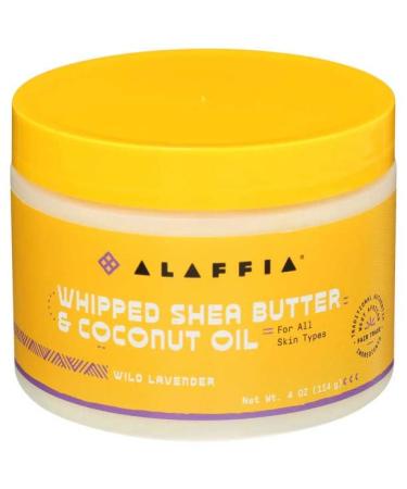 Alaffia Wild Lavender Whipped Shea Butter & Coconut Oil  4 OZ