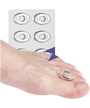Buy 6 Sheets Clear Oval Gel Foot Eye Rings - Silicone Callus Cushion & Self-Adhesive Heel Stickers for Corn Pads & Toe Protection | International Shipping - Buy Online on GoSupps.com