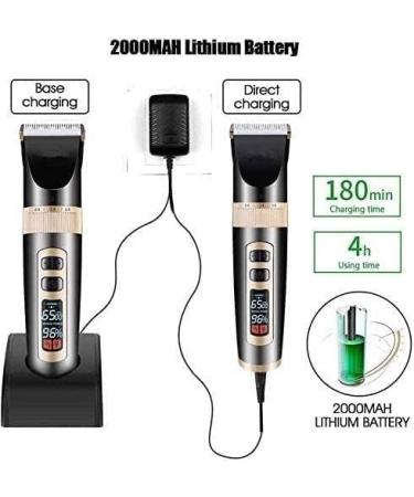 Professional Hair Clippers for Men - Cordless Electric Hair Cutting Kit with LED Display | Best Hair Trimmer for Barbers  - Buy Online on GoSupps.com