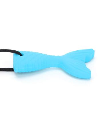 Silicone Fish Tail Baby Tooth Chew Necklace - Teether Stick for Boys & Girls - Buy Online on GoSupps.com