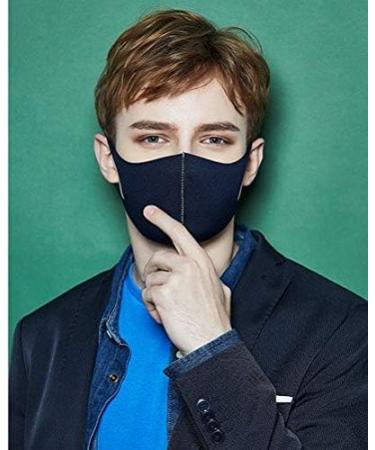 Fashion Washable Reusable Face Mask for Men & Women - Small Navy - Eco-Friendly Protection - Buy Online on GoSupps.com