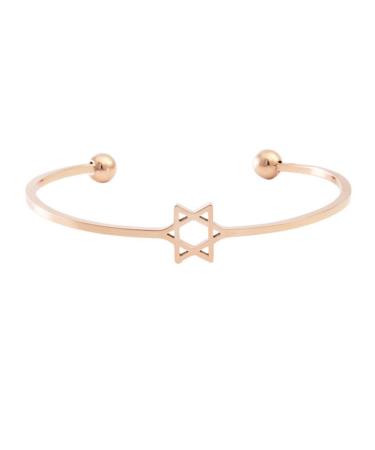 Healeved Silber's cuff bracelet finger ring bracelet trendy jewelry open bangle adjustable bangle juke -occupied bangle star hand jewelry ladies bracelet star 16*6cm golden
