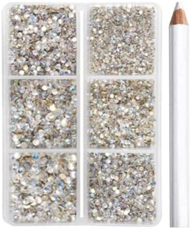 Beadsland 7200PC Flatback Rhinestones - Clear Nail Gemstones for Handicrafts Mixed Sizes SS3-SS10 includes Wax Pencil Kit - Buy Online on GoSupps.com