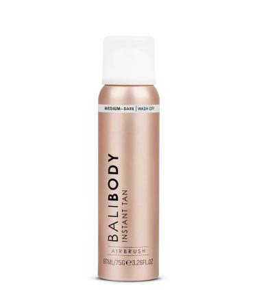 Bali Body Instant Tan Medium-Dark | Skin Perfecting Aerated Spray Instantly Flawless Airbrushed Bronzed Finish | Soothing for All Skin Types | Vegan Cruelty Free Australian Made (97 ml/3.28 fl oz)