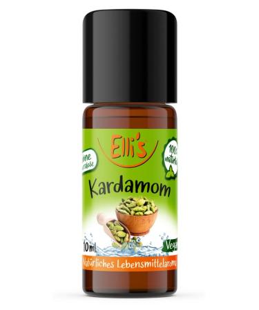Elli's aromas cardamom natural food aroma |Aroma concentrate from 100 % vegan and natural origin |For dishes & drinks |10 ml