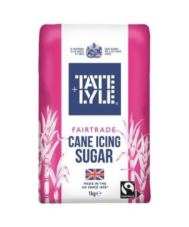 Tate & Lyle | Fairtrade Cane Icing Sugar 1kg | airtrade sugar is made using the juice of the sugarcane plant | Suitable for vegetarians and vegans.
