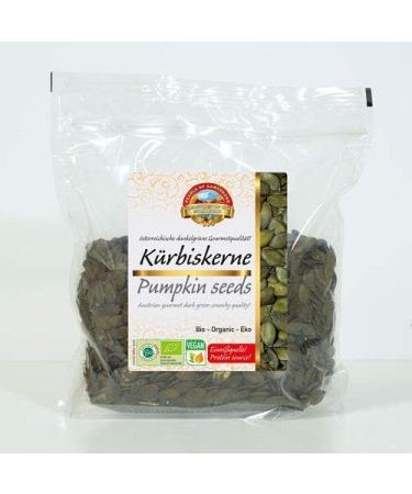 Organic Pumpkin Seeds 1kg Untreated GMO-Free and Gluten-Free 24% Protein Vegan Raw-Food from Austria