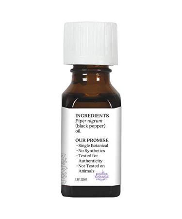 Aura Cacia Pure Black Pepper Essential Oil - 0.5 fl. oz. | Natural Aromatherapy & Wellness - Buy Online on GoSupps.com