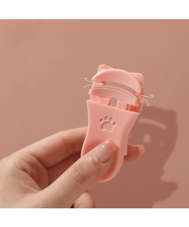 2 Pieces Cat Paw Portable Eyelash Curlers | Mini Wide Angle Eyelash Pliers | Professional Eyelash Tool for All Eye Shapes (Pink) - Buy Online on GoSupps.com