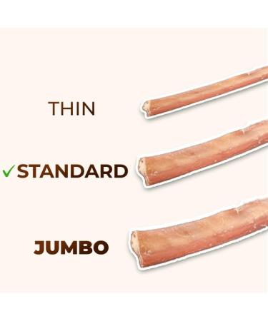 HULK Pet Products 6-inch Bully Sticks for Dogs (Pack of 5) - Low Odour Long Lasting Dog Dental Chew Made of Beef Pizzle Sourced from Grass-Fed Cattle with No Artificial Flavor - Buy Online on GoSupps.com