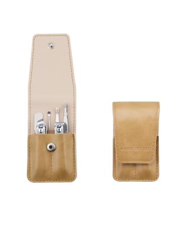 Nail Clipper Set Manicure Set Slant Toenail Clippers Stainless Steel Fingernail Clipper Nail File Stainless Steel Toenail Clippers Earpick (Yellow)