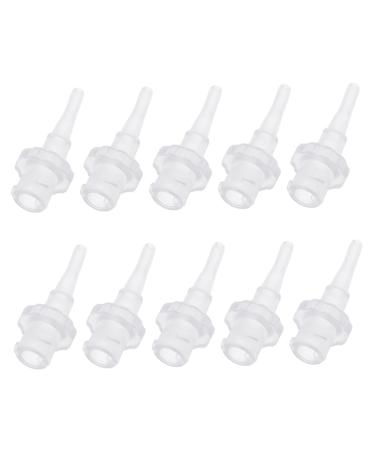 MOLUCKFU 10pcs Ear Washer Tips Disposable Ear Cleaning Accessories for Irrigation Flexible Material Secure Connection