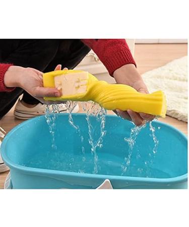 Absorbent Foldable PVA Sponge Foam Mop Head Refill Replacement for Home Kitchen Floor Cleaning (Yellow) - Buy Online on GoSupps.com