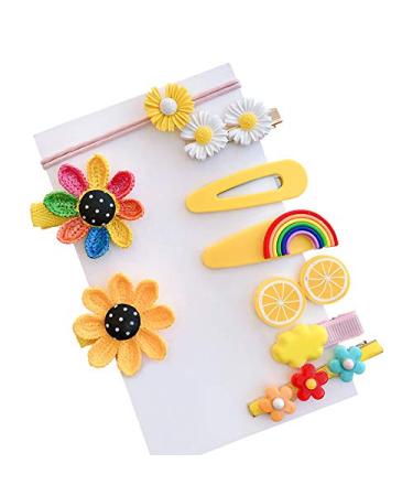 50pcs Large Leaf Hair Clips for Toddler Girls | Cartoon Fruit & Flower Design Hair Accessories Gift - Buy Online on GoSupps.com