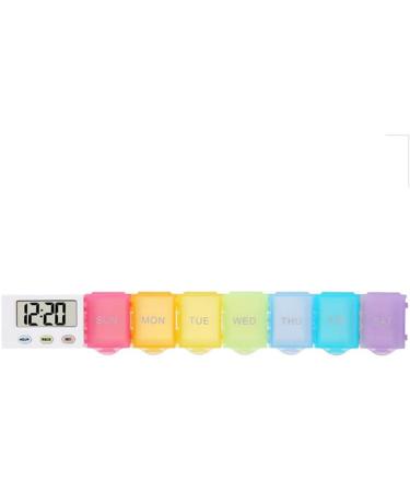 BrilliantDay Electronic Pill Timer-Reminder: Automatic Medication Dispenser with Alarms for Elderly & Kids - Buy Online on GoSupps.com