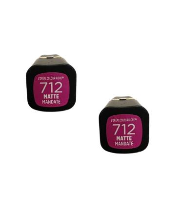 L'Oreal Paris Colour Riche Matte Mandate Lipstick #712 - Pack of 2 - Buy Online on GoSupps.com