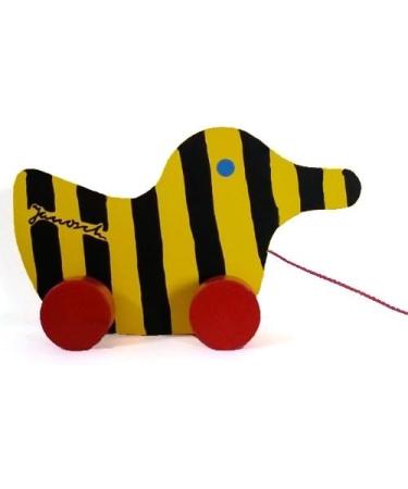 Buy Janosch Large Wooden Tiger Duck with String - Unique International Shipping - Buy Online on GoSupps.com