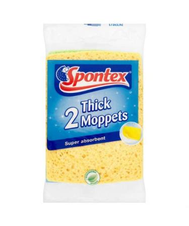 Spontex Thick Moppets Pack of 2 Cases of 6