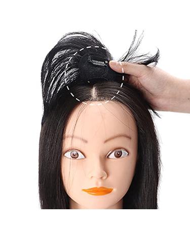 Clip-on Hair Topper Straight Extension | Super-Light Mini-Toupet for Women | Natural Look in White & Black - Buy Online on GoSupps.com