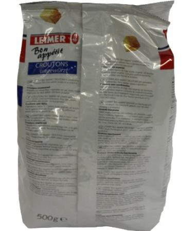 Buy Brothers Leimer Unseasoned Croutons 500g - Perfect for Salads & Soups | International Shipping Available - Buy Online on GoSupps.com