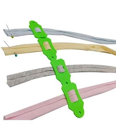 HONEYSEW 10pcs Fabric Bias Binding Sasher Tool Set with 40 Quilting Pins - Multi-Sized Foldable Strips, Green - Buy Online on GoSupps.com