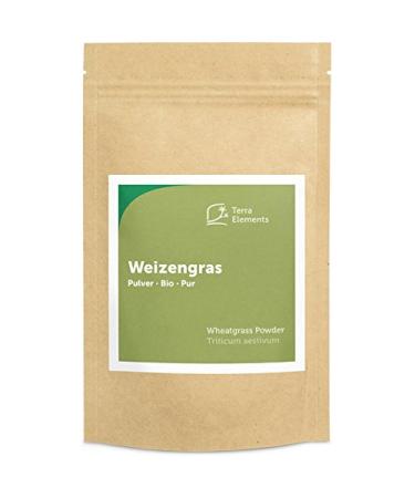 Terra Elements Organic wheat grass powder 125g I 100% pure I vegan I raw quality