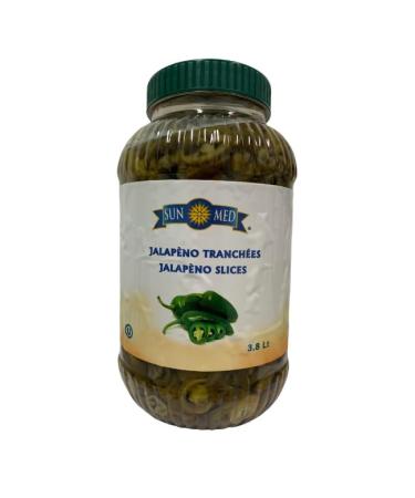 Jalapeno Peppers Pickled - 100% GMO Free Vegetarian from SUNMED - 3.8L Pack