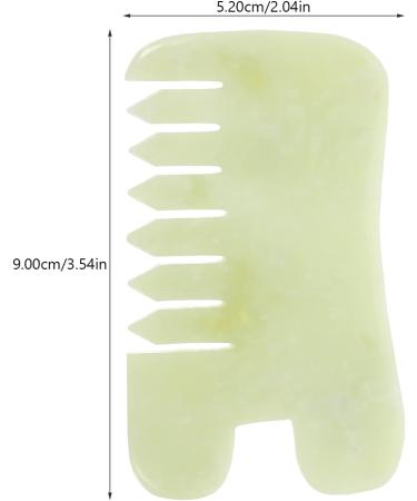 Jade Stone Gua Sha Comb - Facial Tool & Scalp Massage for Spa | Acupuncture Beauty Salon Essential - Buy Online on GoSupps.com
