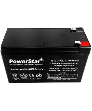 PowerStar 12V 7Ah Replacement Battery | SEC1075 Compatible | International Shipping Available - Buy Online on GoSupps.com