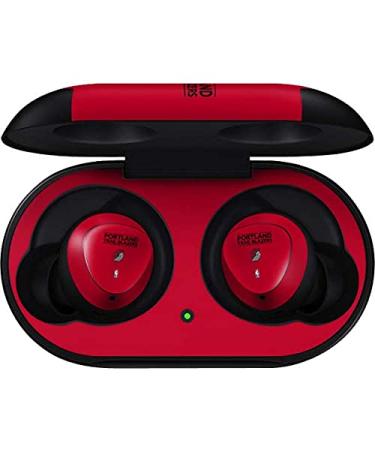 Skinit Decal Audio Skin Compatible with Samsung Galaxy Buds - Officially Licensed NBA Portland Trail Blazers Standard - Red Design