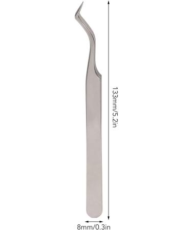 Eyeline Extension Tweezers - Stainless Steel Eyelash Tweezers with Flowering Finish | Premium Beauty Salon Tools - Buy Online on GoSupps.com