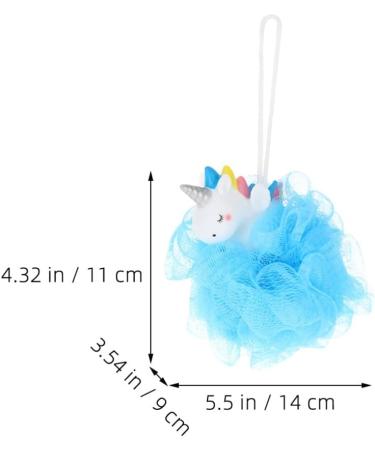 Baluue 4Pcs Unicorn Loofahs - Kids Bath Sponges & Animal Shower Poufs for Fun Bath Time - Buy Online on GoSupps.com