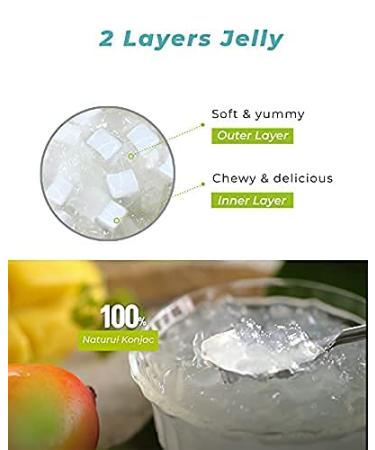 Jadamsun Mango Konjac Jelly - 10pc, 1 Calorie Smoothie with Zero Sugar - Buy Online on GoSupps.com