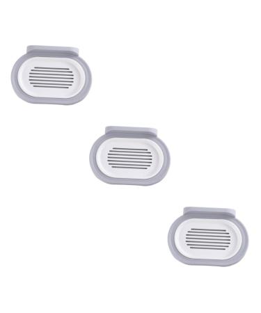Ciieeo 3pcs Bathroom Soap Holder Self-draining Soap Holder Kitchen Soap Rack Shower Soap Dish Holder Soapdish Kitchen Soap Mounted Sink Adhesive Soap Dish Sponge Dry Dish Household