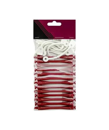 GLAMSA 12 perming rods Curling hairdressing DIY tool for hair styling Hair curling with zero heat damage Ideal for home or salon use (Brick Red 4MM)