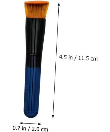 Ipetboom Inclined Flat Head Makeup Brush Makeup Brush Tool Brush for Makeup Doll Cake Pan Foundation Makeup Mahjong Earrings Women Makeup Powder Brush Miss Artificial Fiber Blush Cosmetic 11.5x2cm Black - Buy Online on GoSupps.com