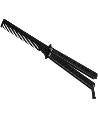 Afro Comb Stainless Steel Cutter Practice Training Cutter Folding Cutter For Outdoor Camping Dull Tool Comb Barber Comb(White) - Buy Online on GoSupps.com