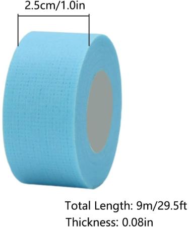 Adhesive Eyelash Tape 2 Rolls Lash Extension Tape Breathable Micropore Fabric Eyelash Tape for Beauty Salons & Makeup Artists Use 9M Each Roll (Blue) 2X Blue - Buy Online on GoSupps.com