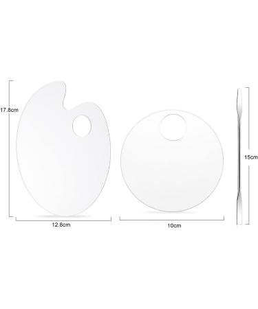 Bodhi2000 Transparent Nail Art Palette Set - Easy Clean Makeup Display Tray for Manicure Tools | International Shipping - Buy Online on GoSupps.com